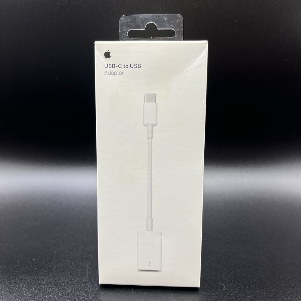 Genuine Apple USB-C to USB-A Adapter MJ1M2AM/A White New Factory Sealed